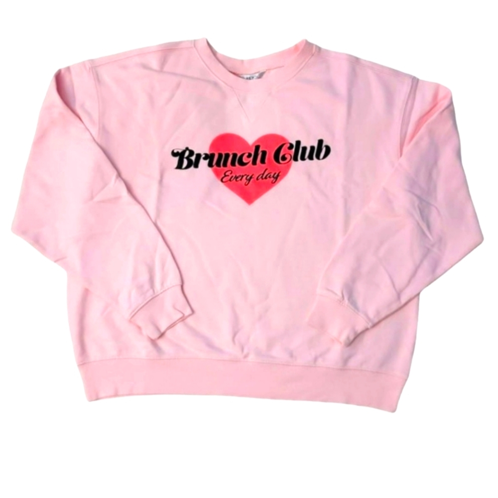 Wildfox Brunch Club Pink Sweatshirt